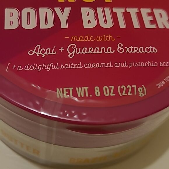 NEW TRADER JOES BRAZIL NUT BODY BUTTER 8 OZ acai & Guarana extracts sealed - Picture 4 of 4